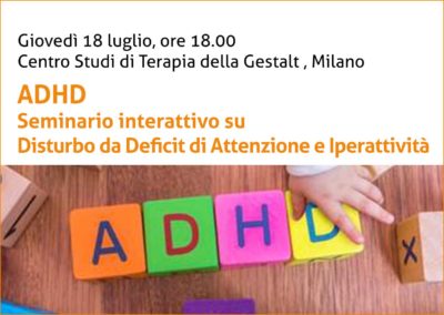 Seminario su ADHD a Milano